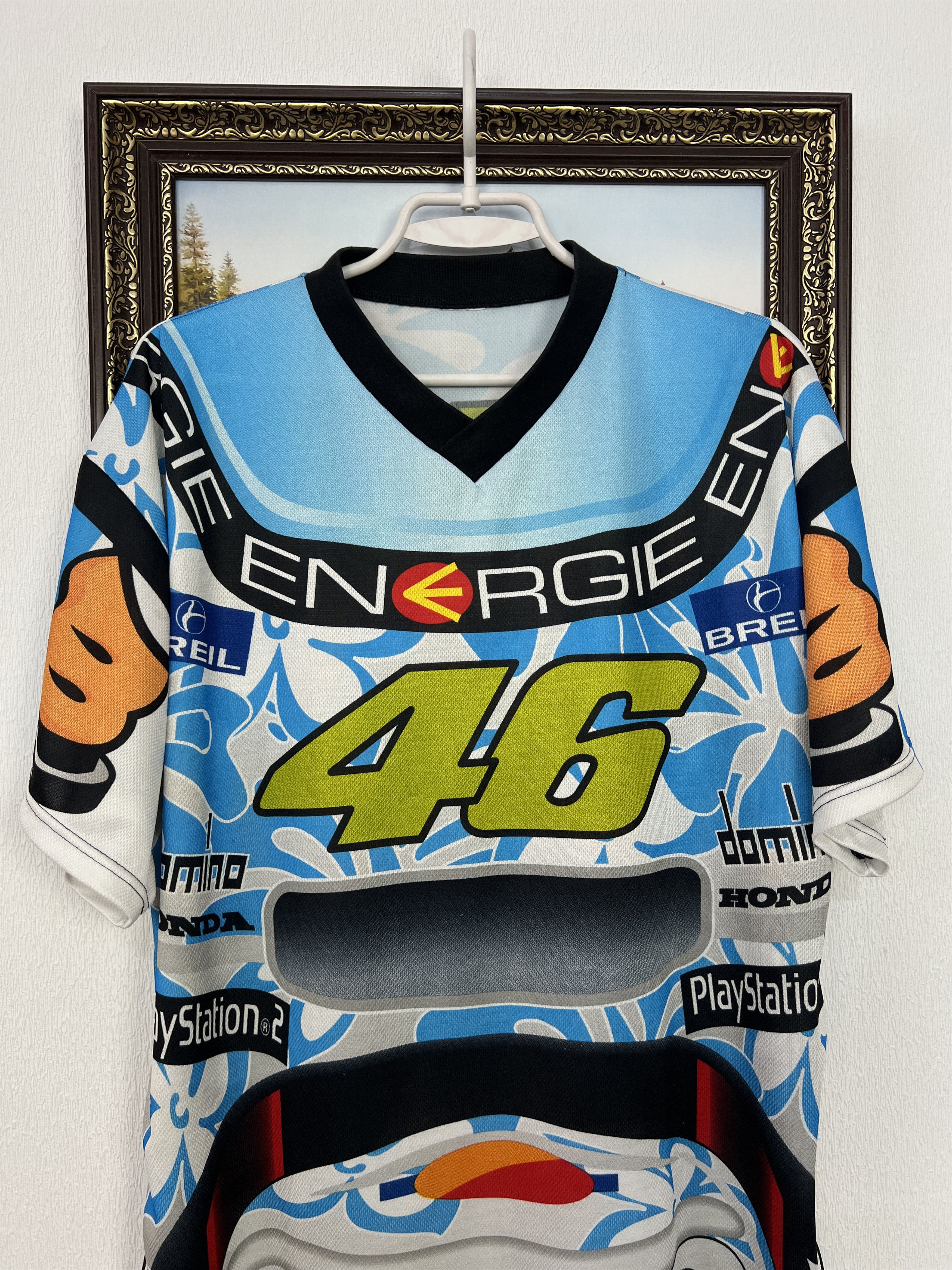 Vintage Rossi The Doctor Racing Motocross Bike #46 Jersey Shirt Size US XL / EU 56 / 4 - 2 Thumbnail