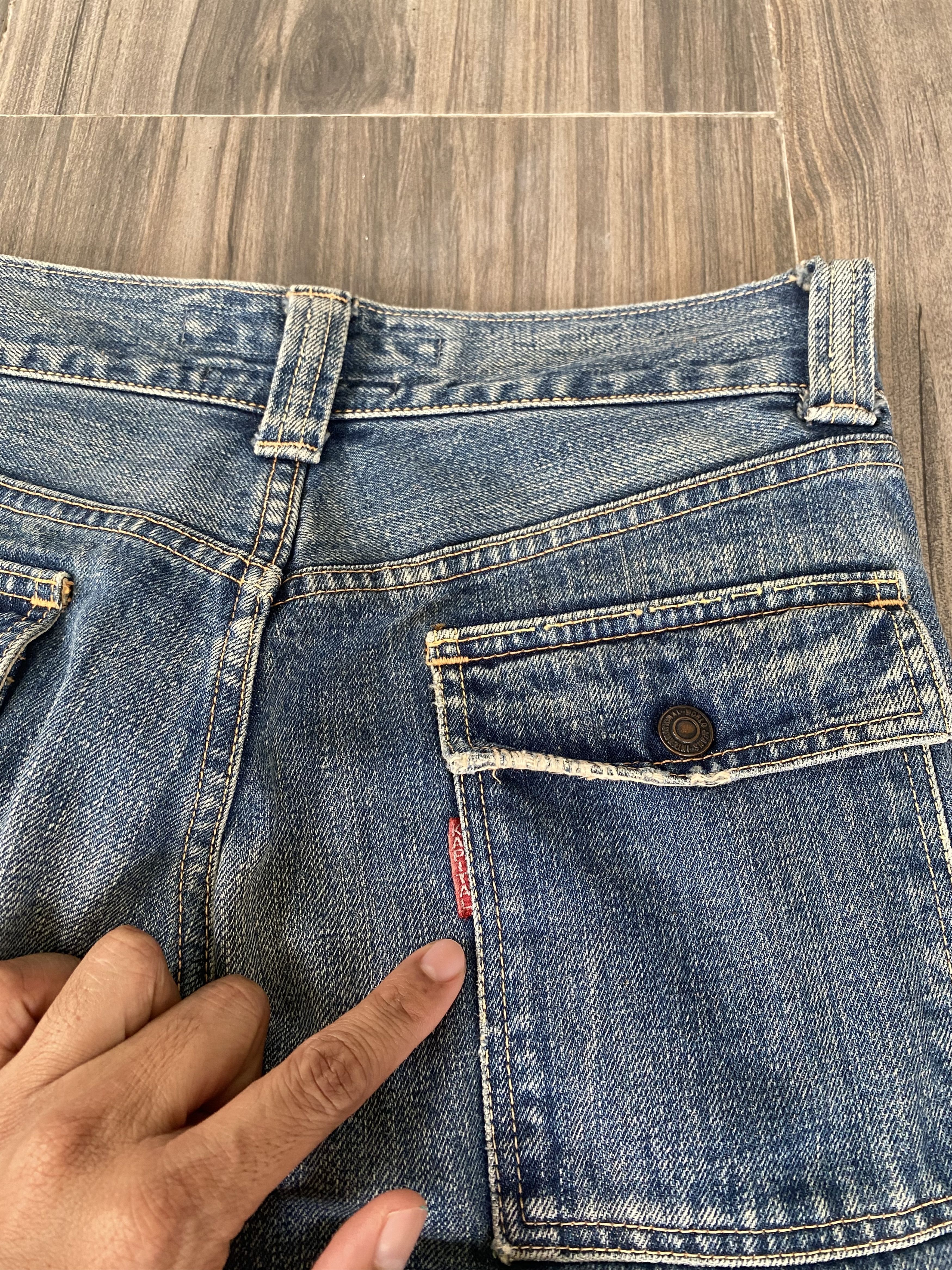 Kapital INSANE💥 KAPITAL SASHIKO BORO FLARE BUSHPANT DISTRESSED Size US 29 - 13 Thumbnail