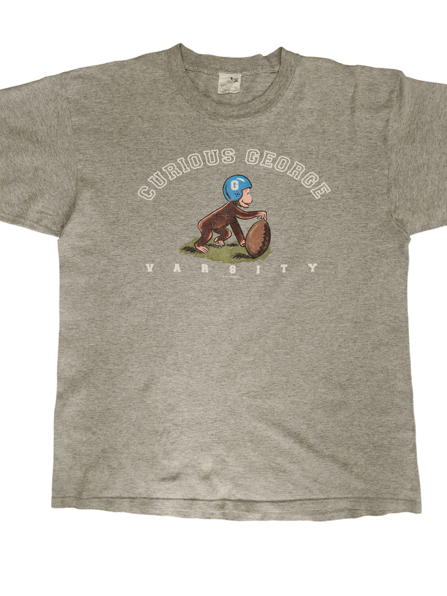 Vintage Vintage 90's Curios George Varsity 1997 T-Shirt Size US XL / EU 56 / 4 - 2 Thumbnail