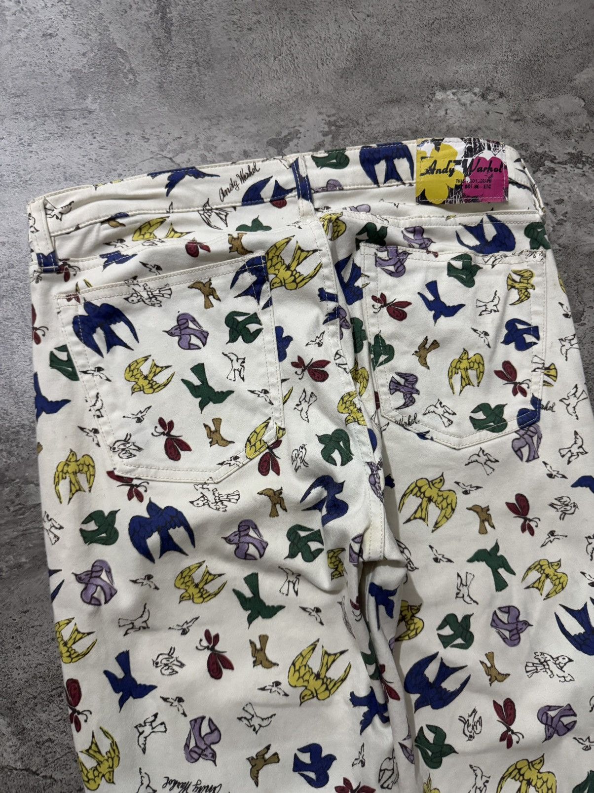 Andy Warhol × Hysteric Glamour HYSTERIC GLAMOUR x ANDY WARHOL BIRD ALLOVER PRINT PANTS Size US 30 / EU 46 - 4 Thumbnail
