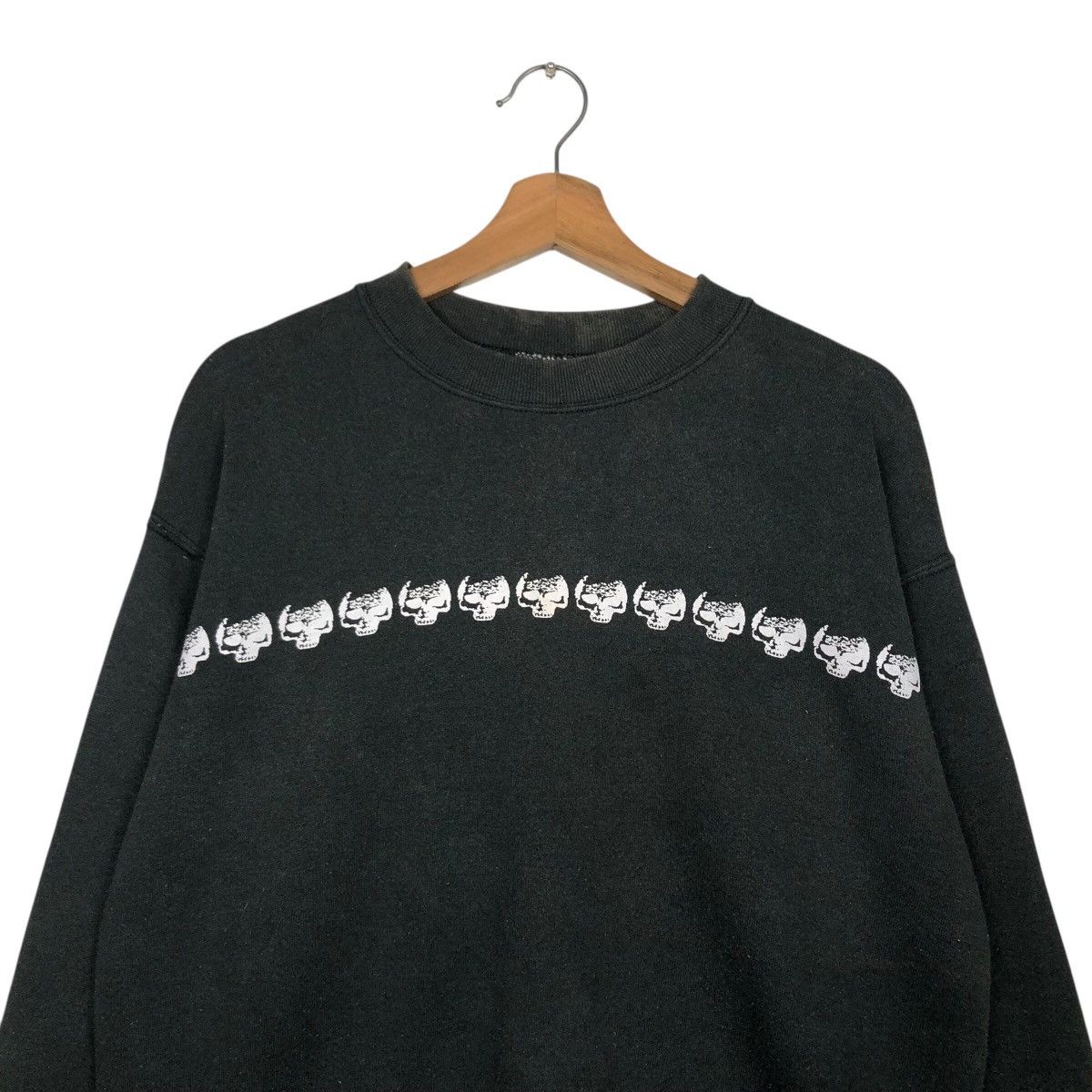 Hysteric Glamour Vintage 90's Sweatshirt FOTL Rich Black Skeleton Full Print Size US M / EU 48-50 / 2 - 4 Thumbnail