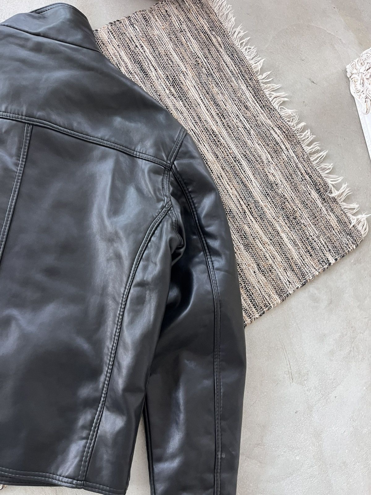 Genuine Leather Vintage Faux Leather Coach Bomber Jacket High Neck Y2K Size US L / EU 52-54 / 3 - 13 Thumbnail