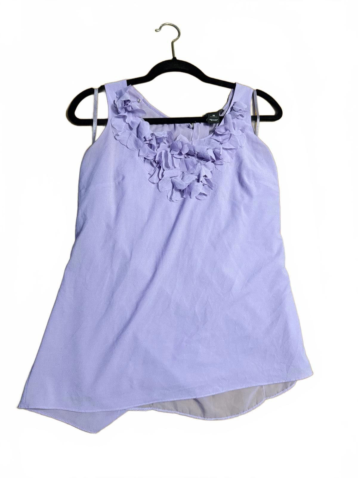 Other White House Black Market Lavender Ruffle Tank Top Medium Size M / US 6-8 / IT 42-44 - 4 Thumbnail