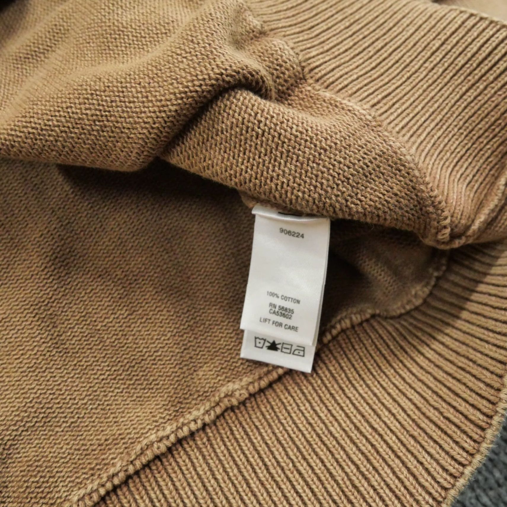 Vintage Cabela's Sweater Mens L Brown Teal Henley Button Cotton Outdoors Knit Mock Neck Casual Long Sleeve Size US L / EU 52-54 / 3 - 6 Thumbnail