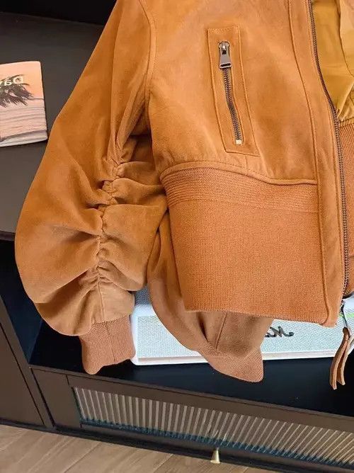 VIBE Vintage Biker Deerskin Velvet Baseball Jacket Size US M / EU 48-50 / 2 - 4 Thumbnail