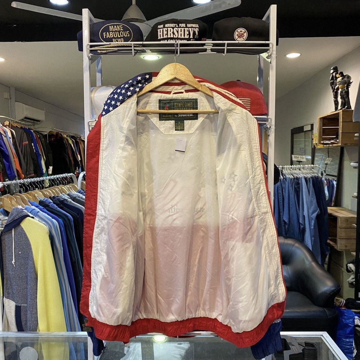 Starter × USA Olympics × Vintage VTG Atlanta 1996 Olympics Windbreaker STARTER Jacket Size US XL / EU 56 / 4 - 3 Thumbnail