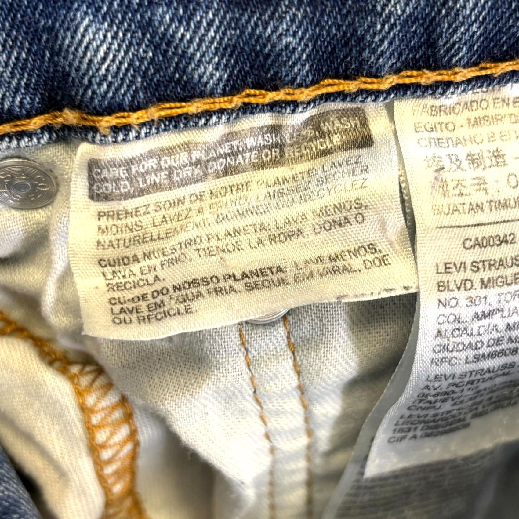 Levi's Levi's 514 Jeans Mens 33x32 Blue Denim Stretch 5-Pocket Casual Straight Shirt Size US 33 - 6 Thumbnail