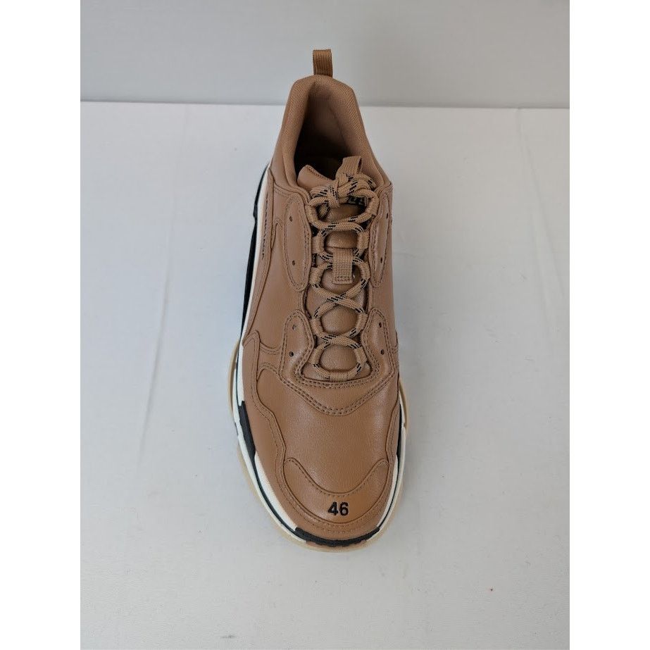 Balenciaga o1rshd1 Triple S Logo Type Sneakers in Nude Beige/Sand Size US 13 / EU 46 - 13 Thumbnail