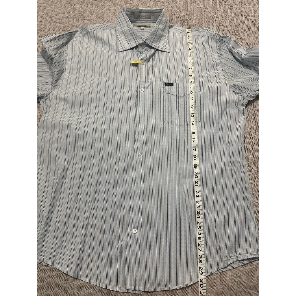 Faconnable Faconnable blue striped button down size L Size US L / EU 52-54 / 3 - 7 Thumbnail