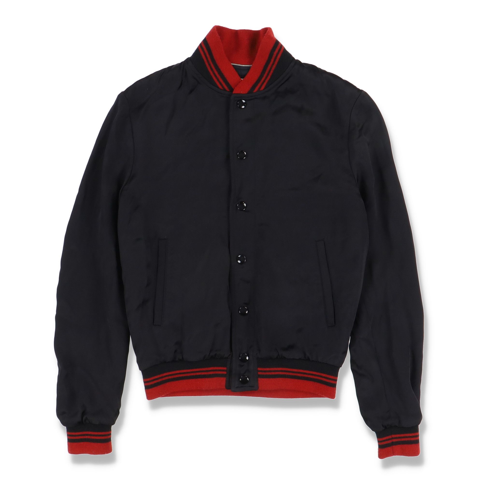 Saint Laurent Paris Black Mr X Sequin Embellished Bomber Jacket Size US S / EU 44-46 / 1 - 6 Thumbnail