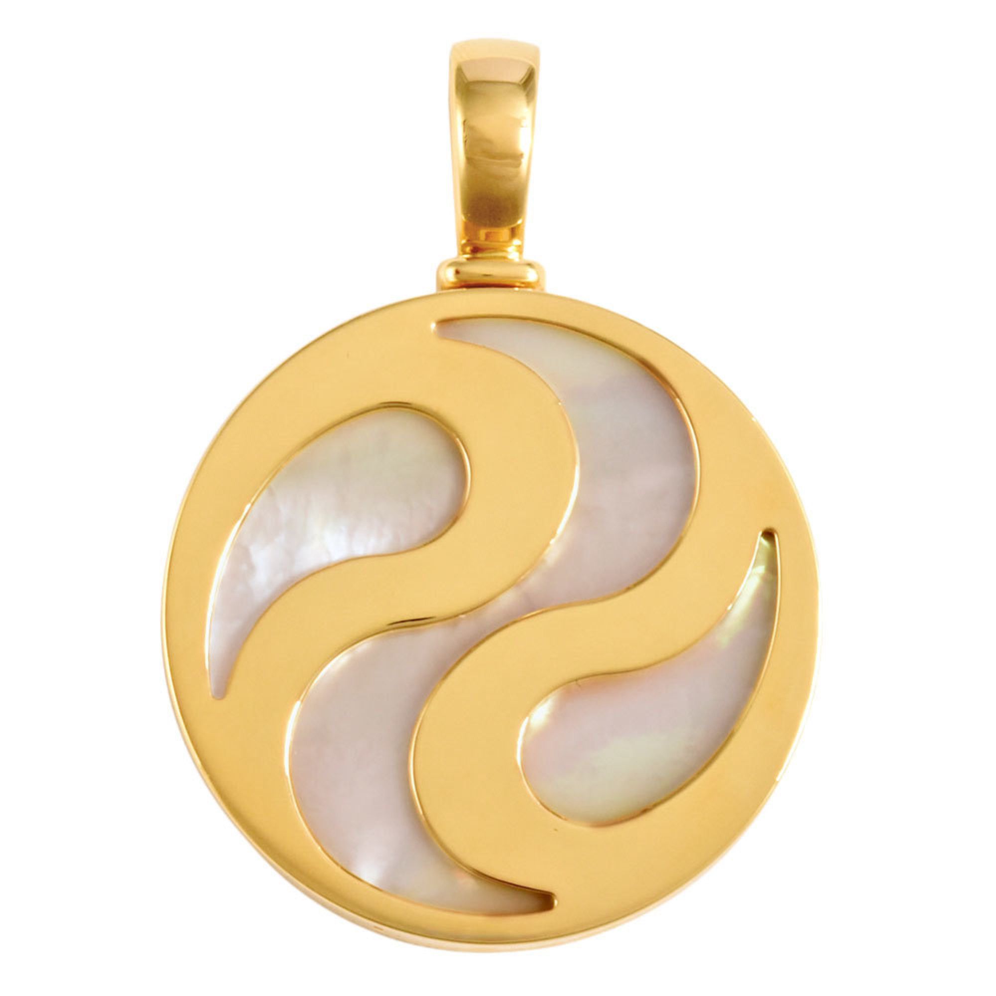 image of Bulgari Bvlgari Allegra Optical Pendant Top Charm Shell K18Yg Ss, Women's