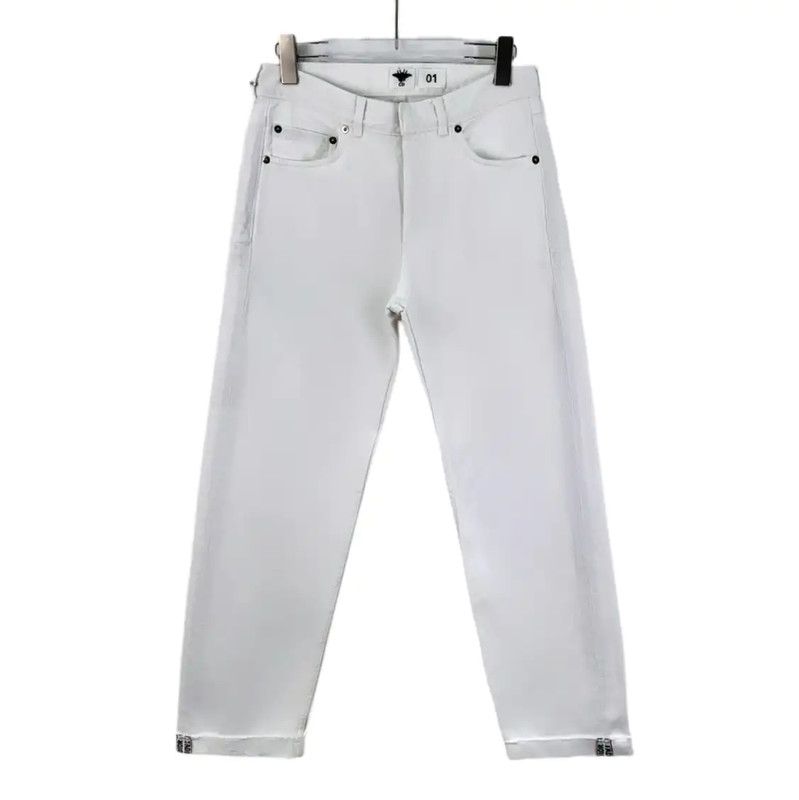 Dior Dior White Cotton Women's Jeans 0089 Size 26" / US 2 / IT 38 - 1 Thumbnail