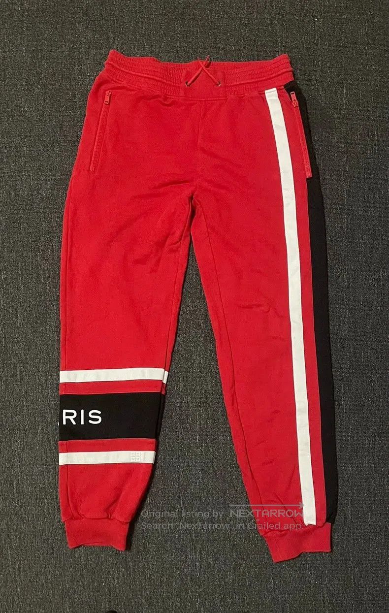 Givenchy Givenchy Red Embroidered Sweatpants. Size US 34 / EU 50 - 1 Thumbnail