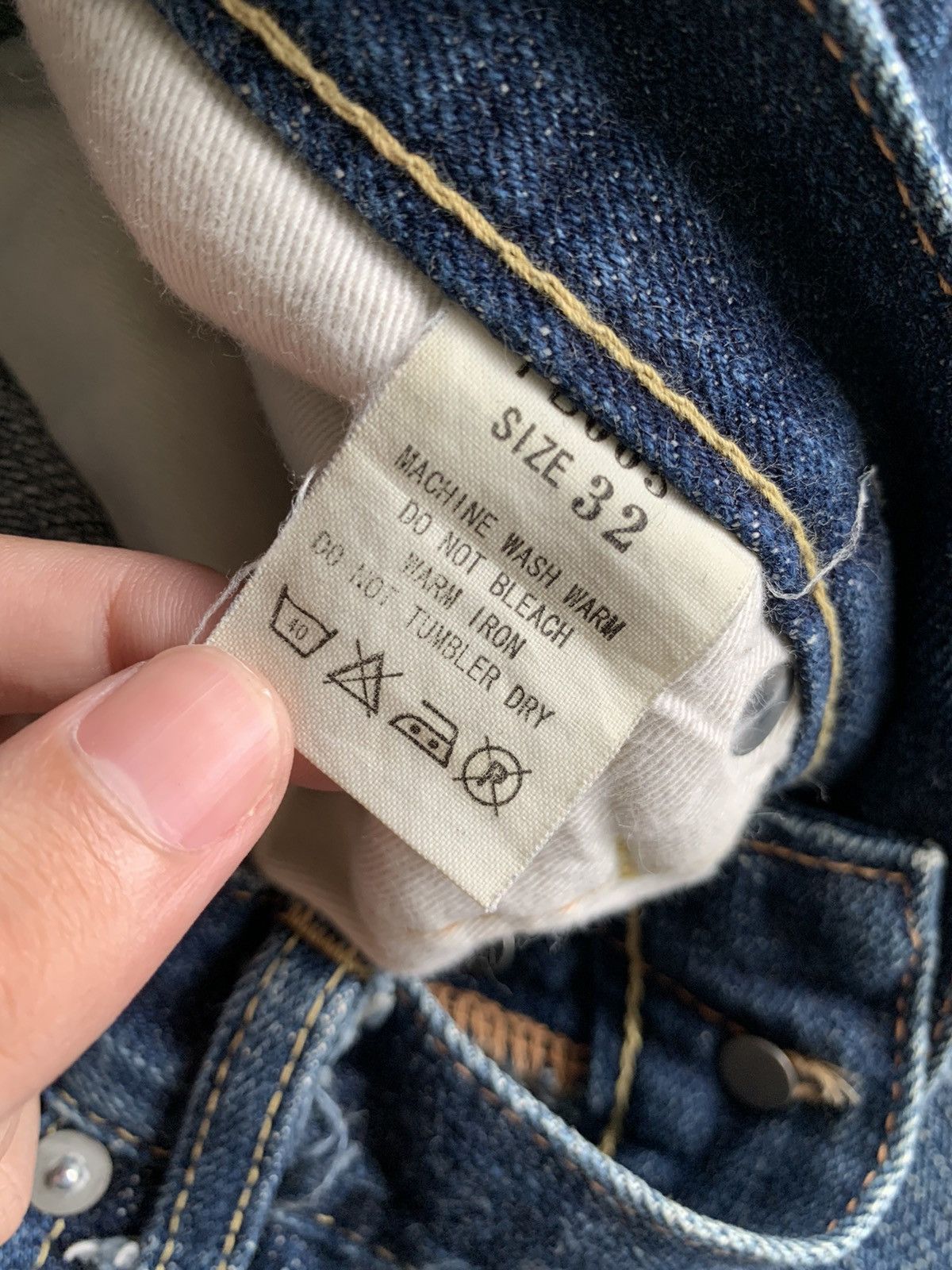 Japanese Brand × Jean BORN FREE 30TH ANNIVERSARY JAPANESE SELVEDGE DENIM Size US 31 - 14 Thumbnail
