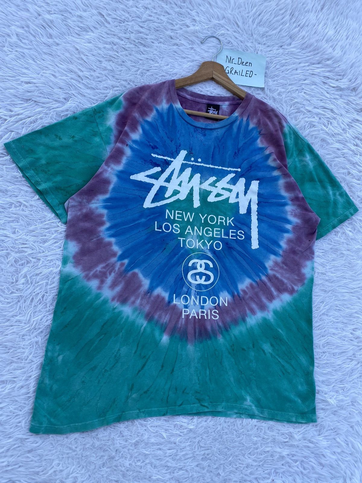 Stussy Rare Vintage Stussy Tie Dye Tshirt Size US L / EU 52-54 / 3 - 3 Thumbnail