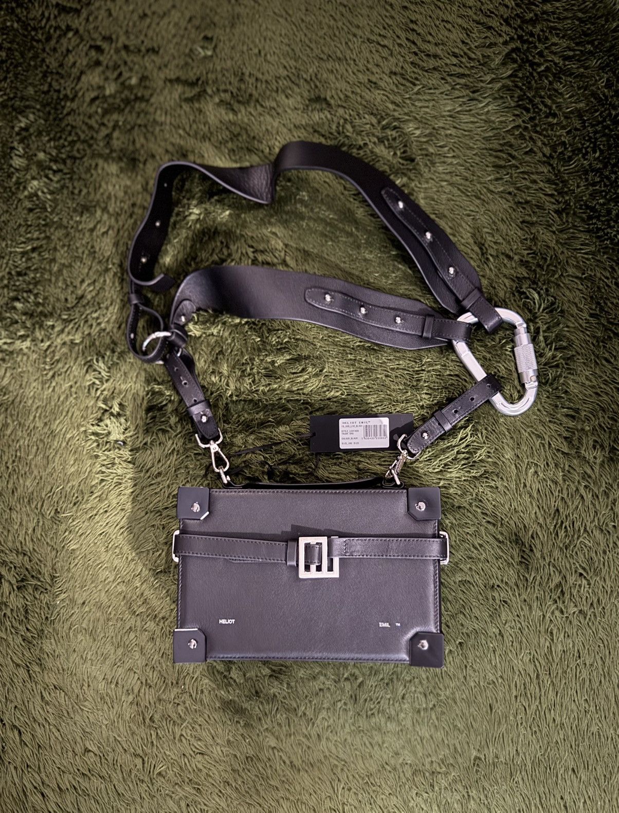 Heliot Emil Carabiner Box Leather Crossbody Bag | Grailed
