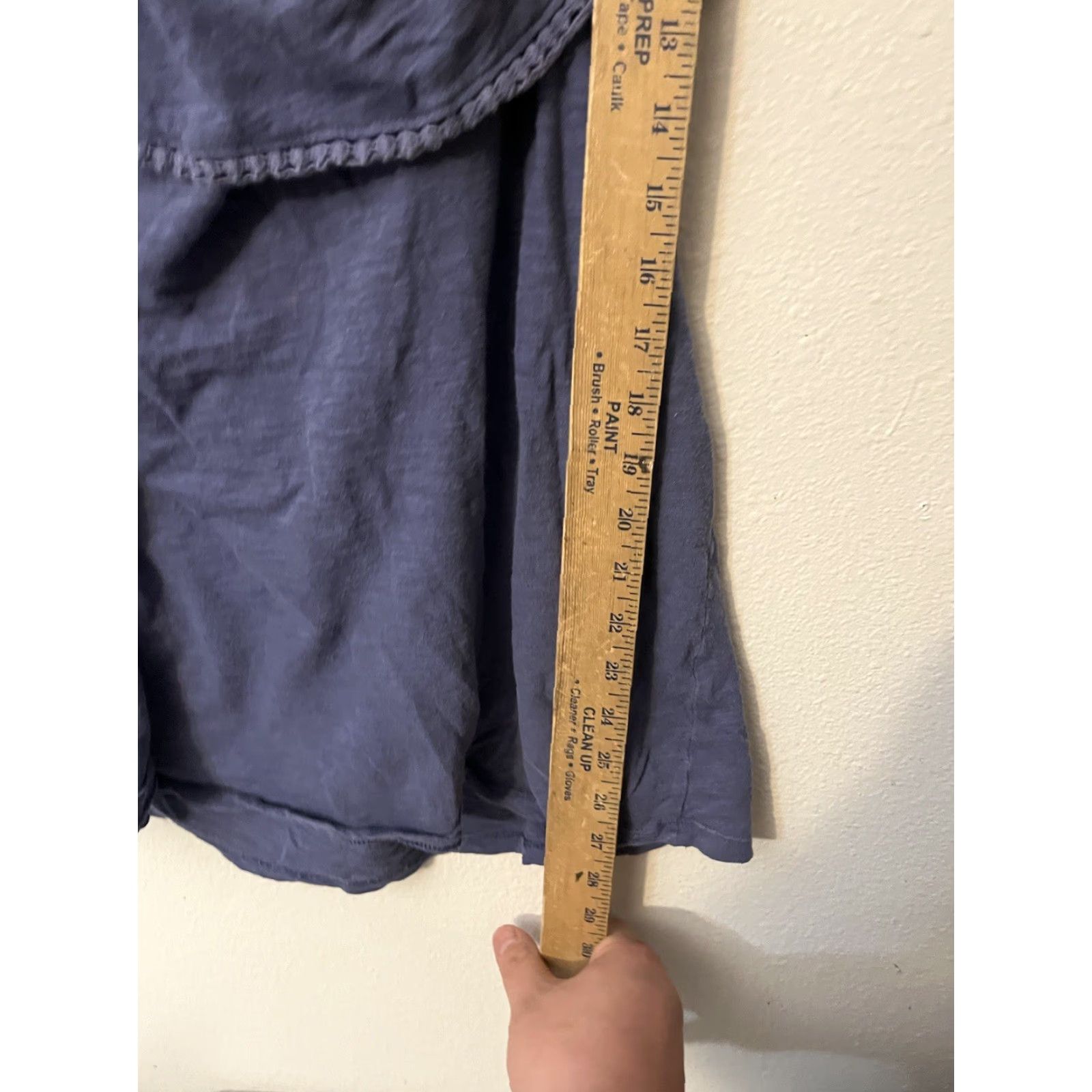 Old Navy Old Navy Blouse Women's XL Blue Off Shoulder Shirt Size XL / US 12-14 / IT 48-50 - 4 Thumbnail