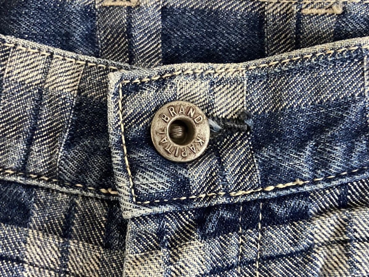 Kapital KAPITAL weathering plaid Cropped denim pants Size US 33 - 7 Thumbnail