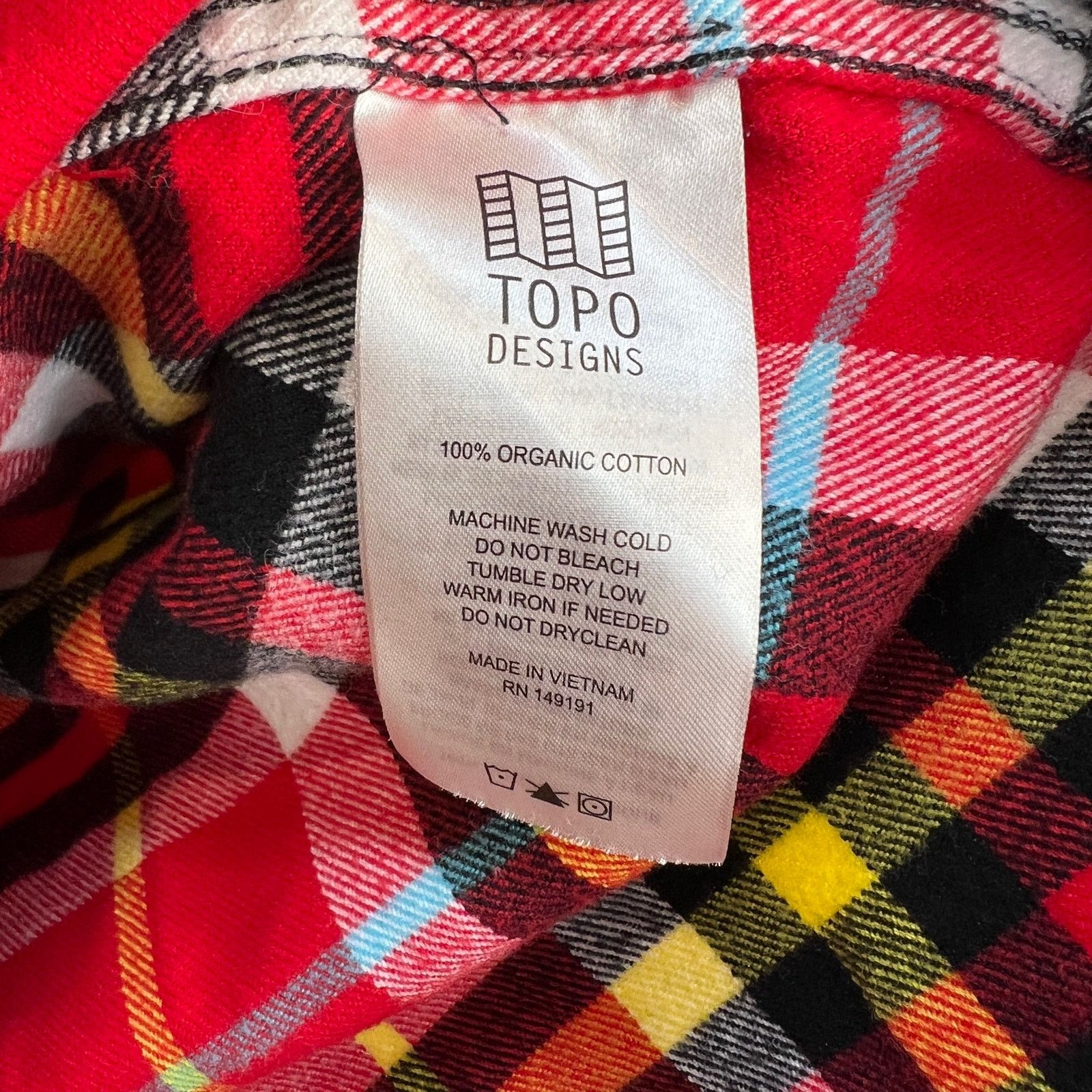 Topo Designs Topo Designs Plaid Field Shirt Red Flannel Organic Cotton Size US XL / EU 56 / 4 - 8 Thumbnail