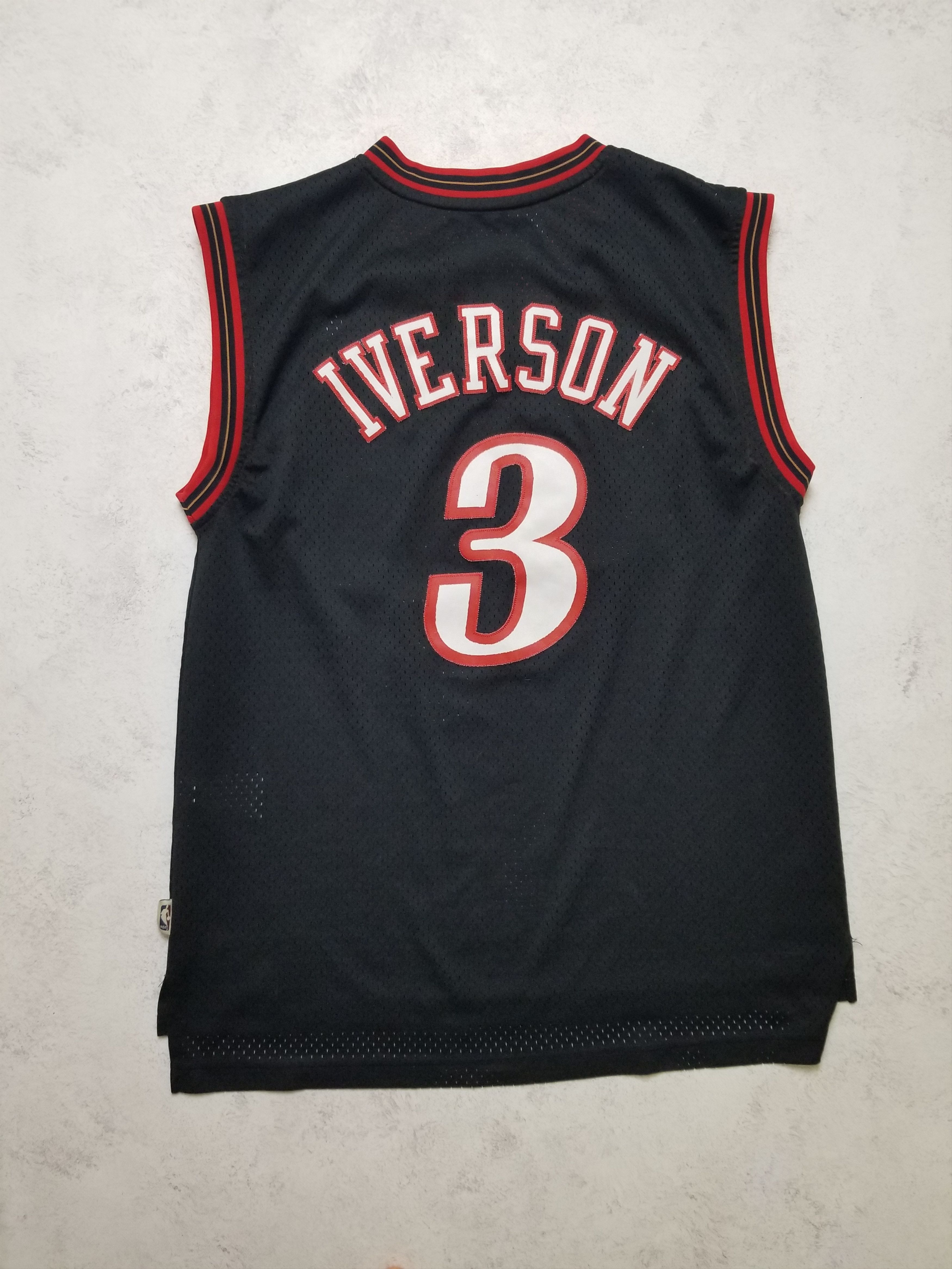 Adidas Vintage Adidas Allen Iverson #3 Sixers NBA Jersey Size US M / EU 48-50 / 2 - 2 Thumbnail