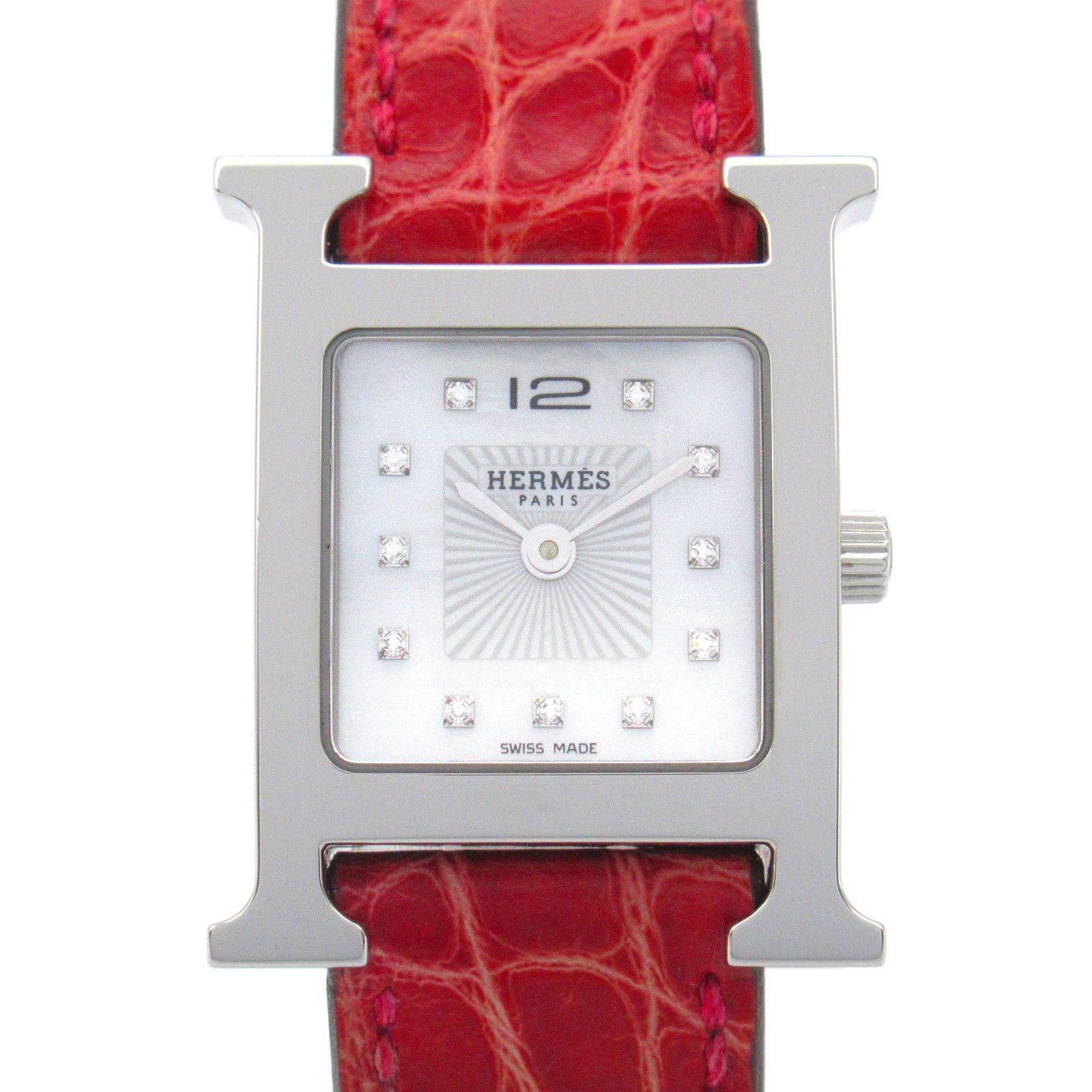 Hermes Hermes Hermes H Watch Stainless Steel Metal Quartz Size ONE SIZE - 1 Thumbnail
