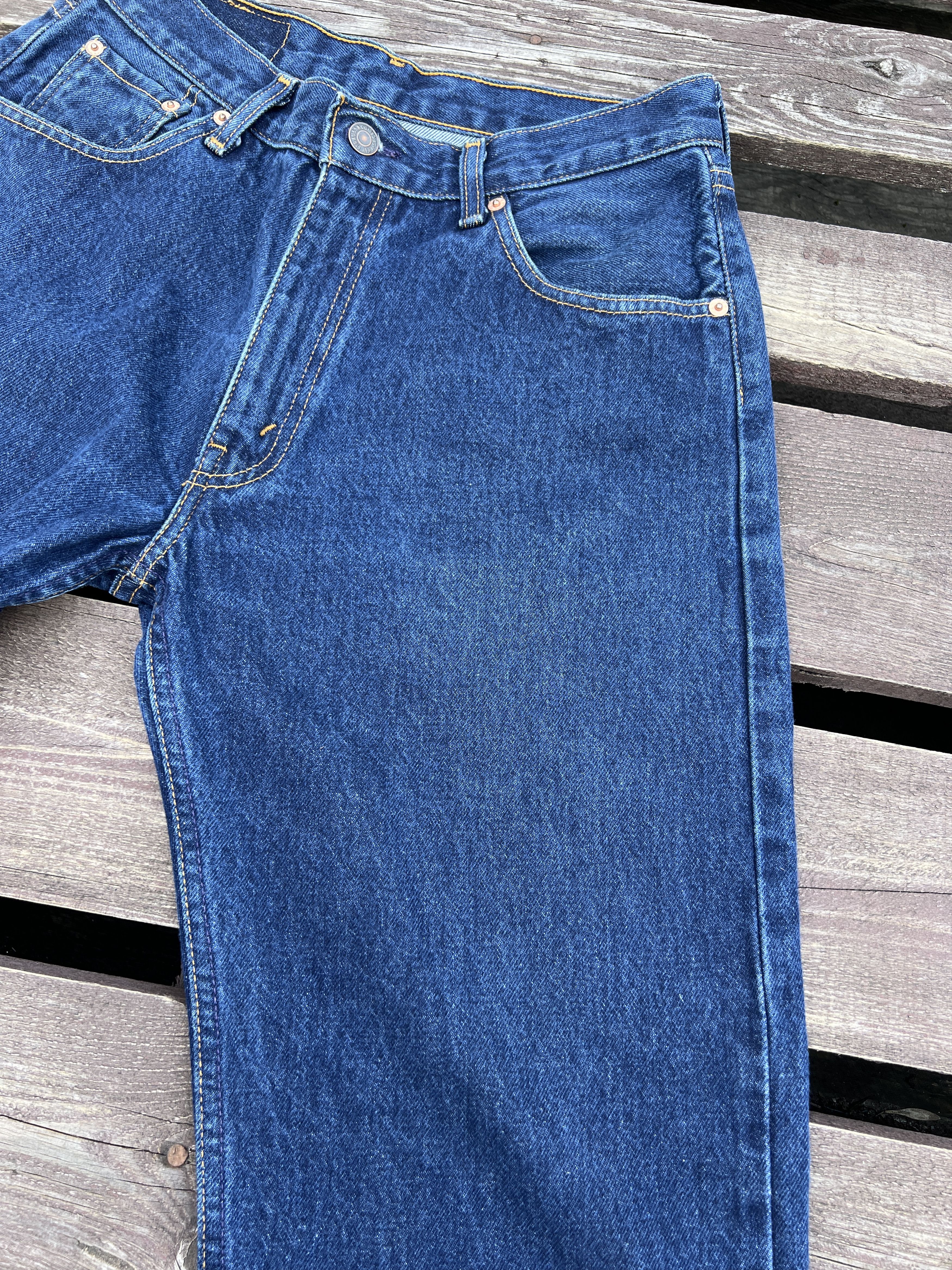 Levi's Vintage 90s Levis 592 Made in Pakistan Washed Denim Jeans Size US 31 - 21 Thumbnail