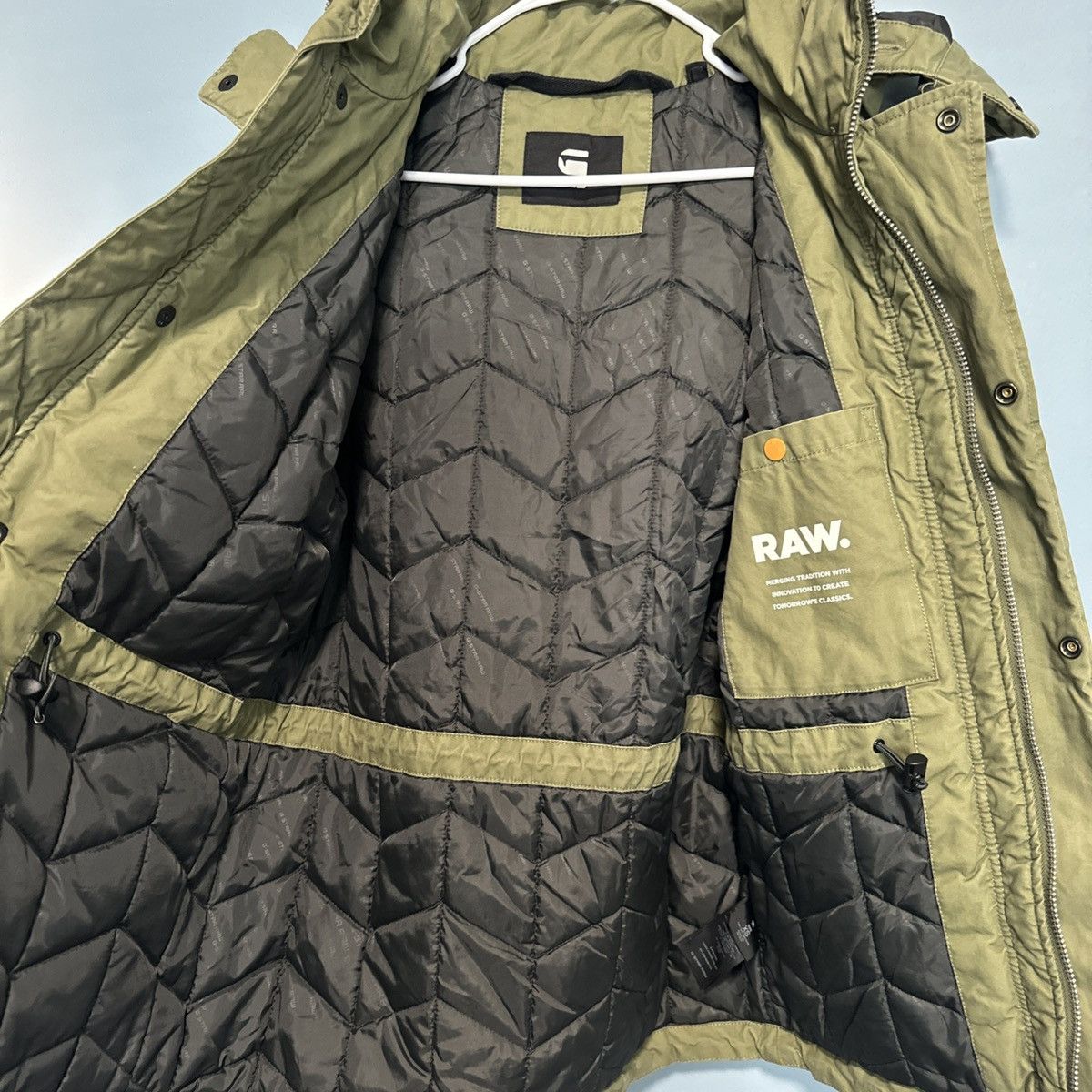 G-Star G-Star Raw Men's Vodan Padded Hooded Jacket Green Size US XS / EU 42 / 0 - 3 Thumbnail