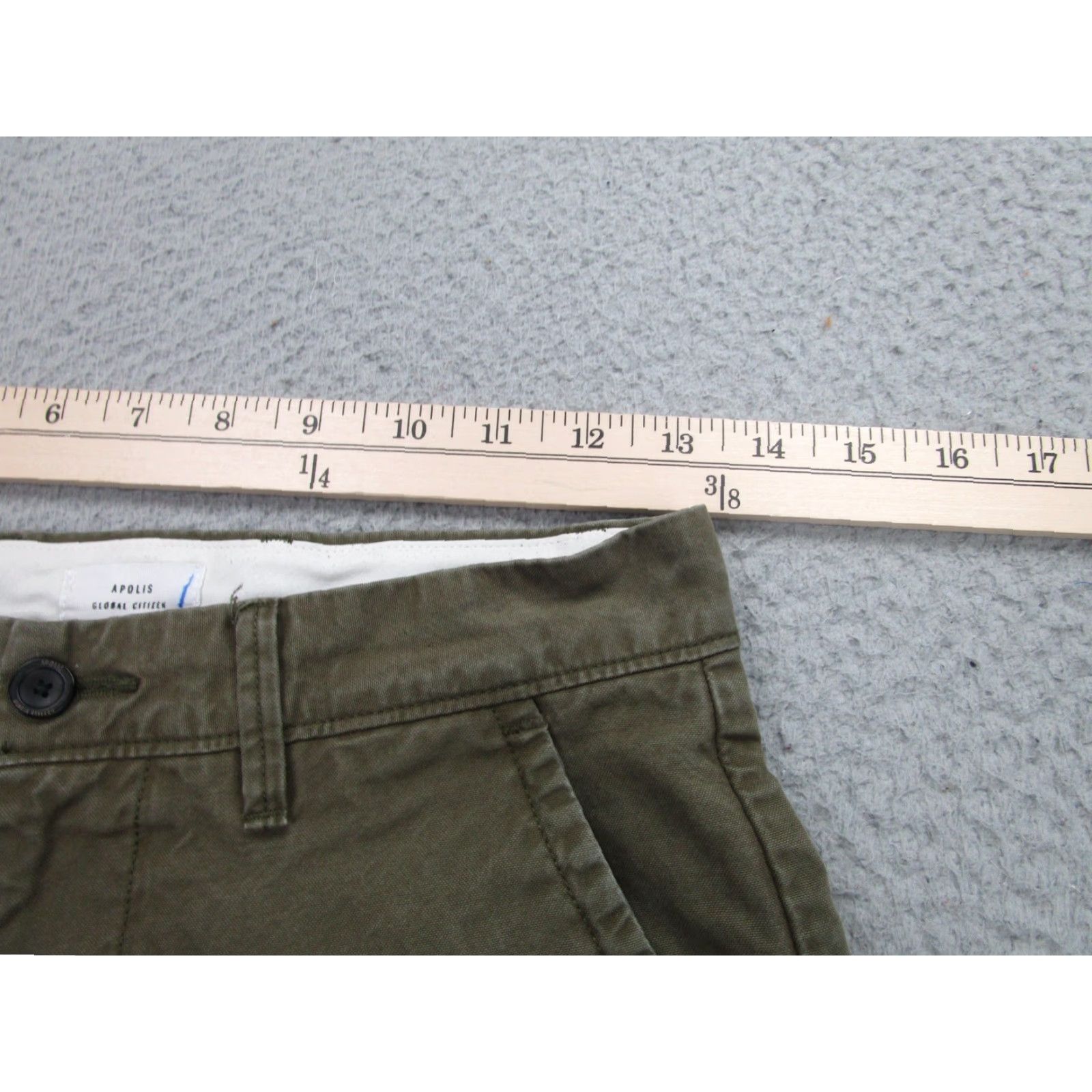 Apolis Apolis Pants Mens 26 Olive Green Standard Issue Utility Chino Cotton Workwear Size US 26 / EU 42 - 5 Thumbnail