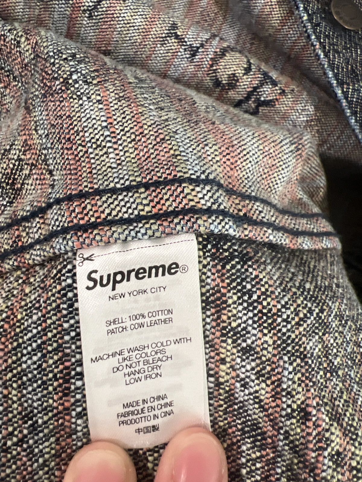 Supreme Supreme Archive Denim Jacquard Trucker Jacket Size US S / EU 44-46 / 1 - 7 Thumbnail