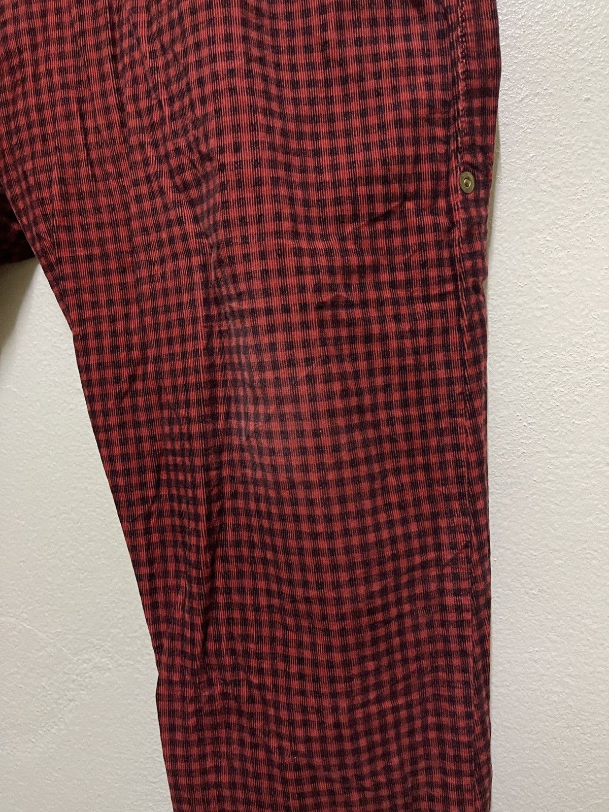 Issey Miyake × mercibeaucoup Mercibeaucoup Red Velvet Carrot Pants Size 31" - 6 Thumbnail