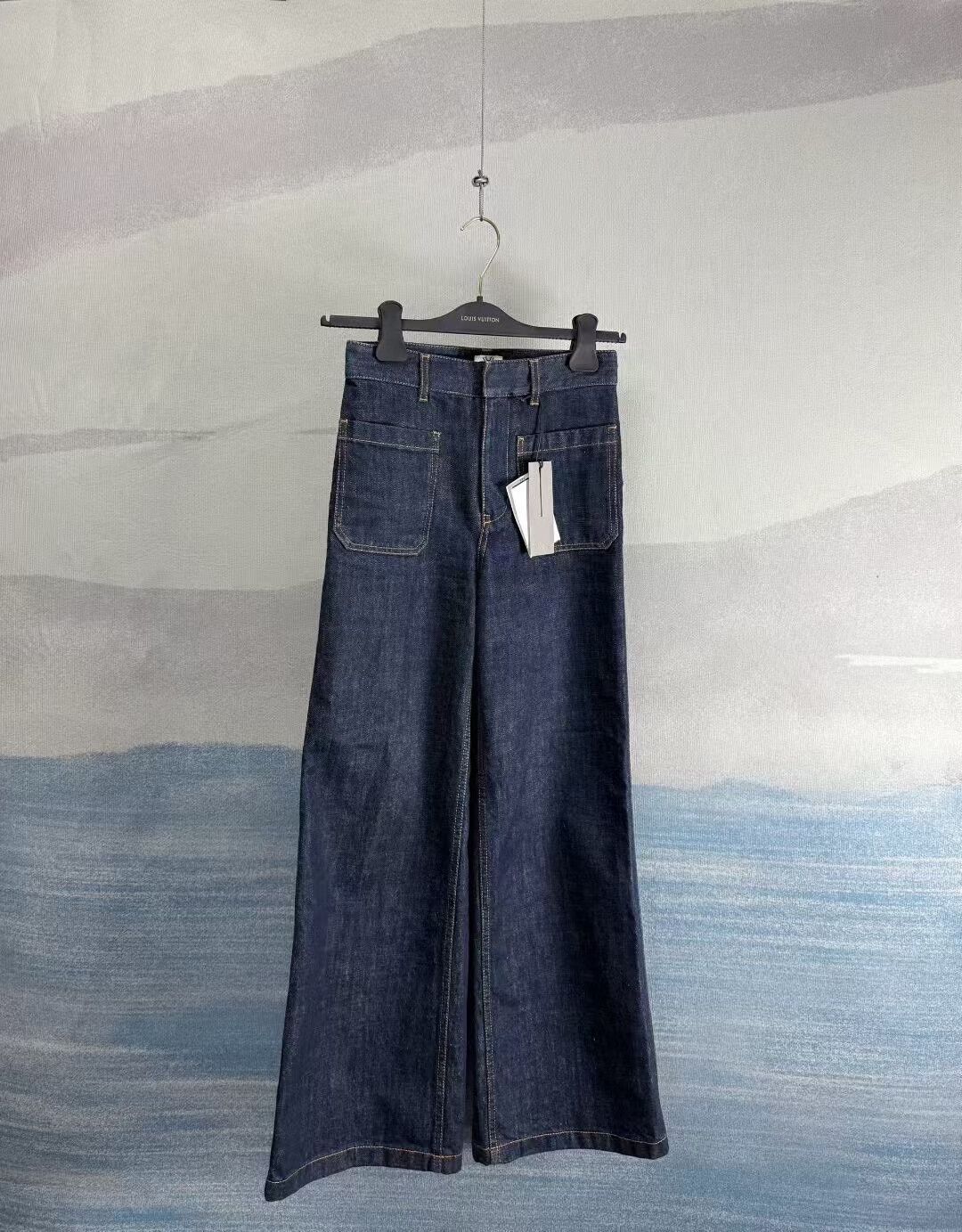 Dior Dior Dark Blue Wide Leg Denim Pants Size US 32 / EU 48 - 1 Thumbnail