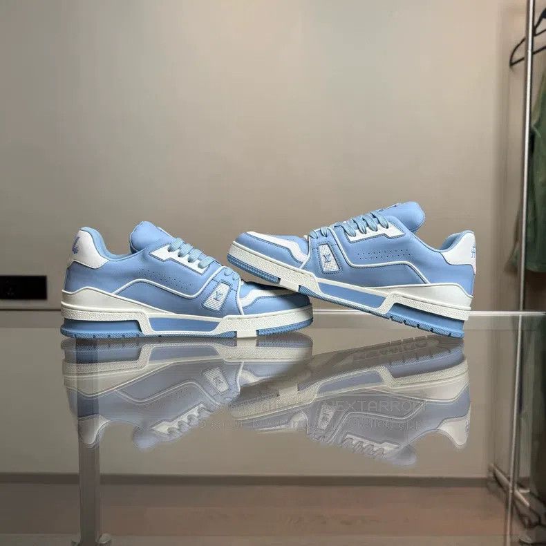 Louis Vuitton Louis Vuitton Trainer Sky Blue shoes Size US 7.5 / EU 40-41 - 3 Thumbnail