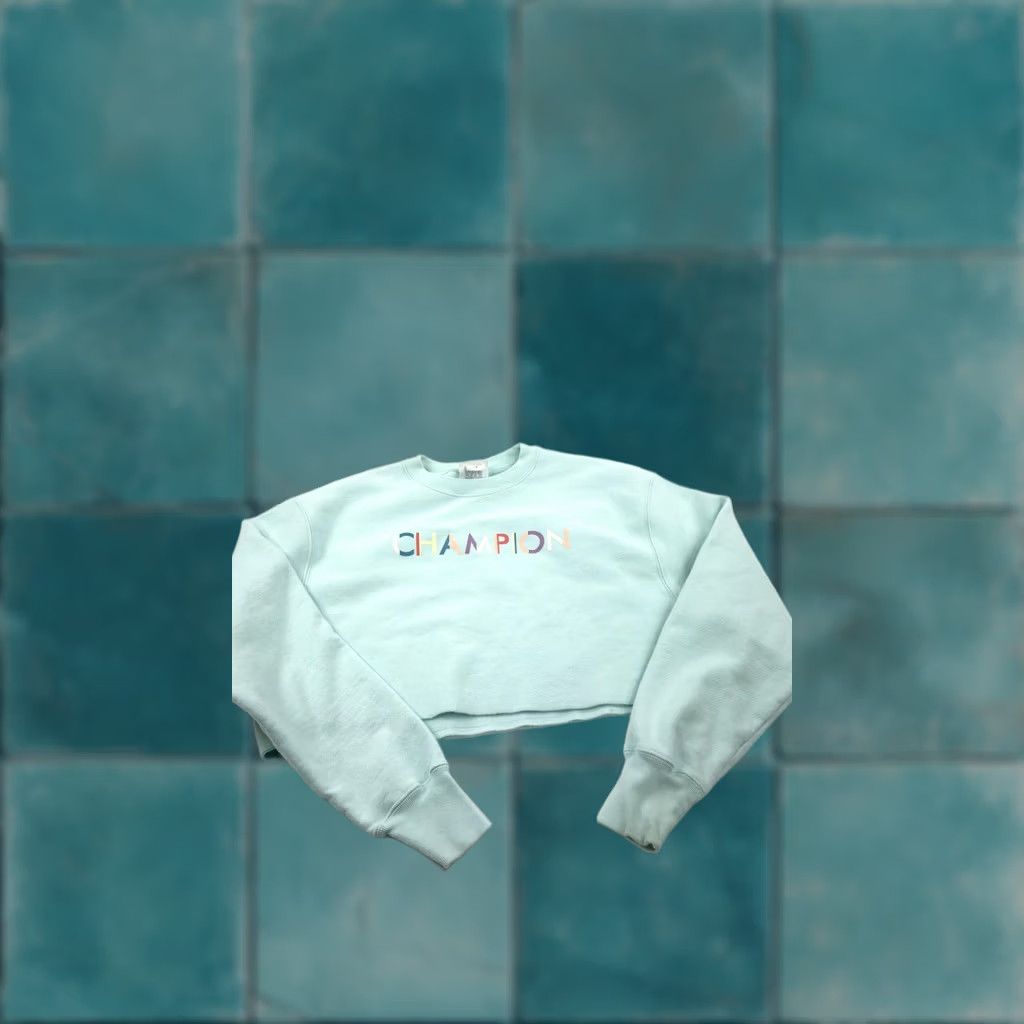 Champion Champion Reverse Weave Sweatshirt Womens Medium Crewneck Crop Pullover Size M / US 6-8 / IT 42-44 - 1 Thumbnail