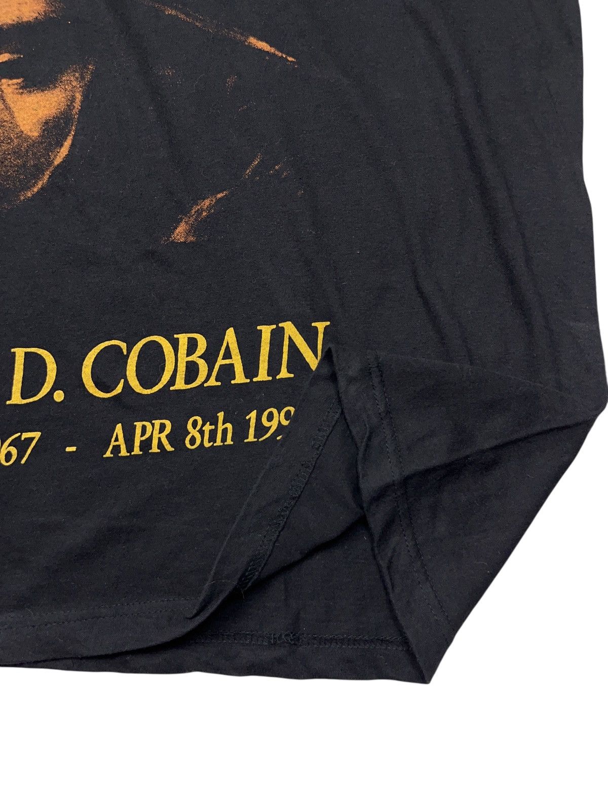 Nirvana Vintage 90s Nirvana Kurt Cobain Death Note Memorial T-shirt Size US L / EU 52-54 / 3 - 6 Thumbnail