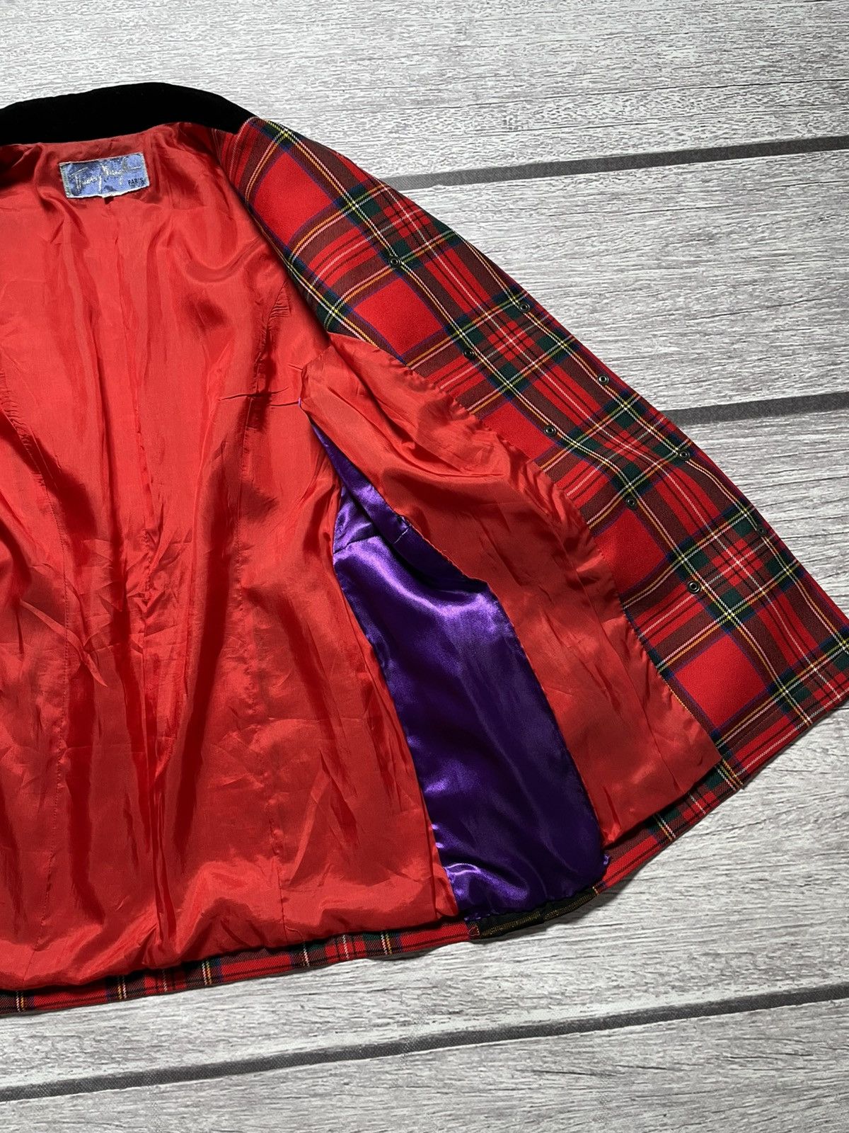 Thierry Mugler Thierry Mugler Tartan Vintage 90s Archive Jacket Size M / US 6-8 / IT 42-44 - 7 Thumbnail