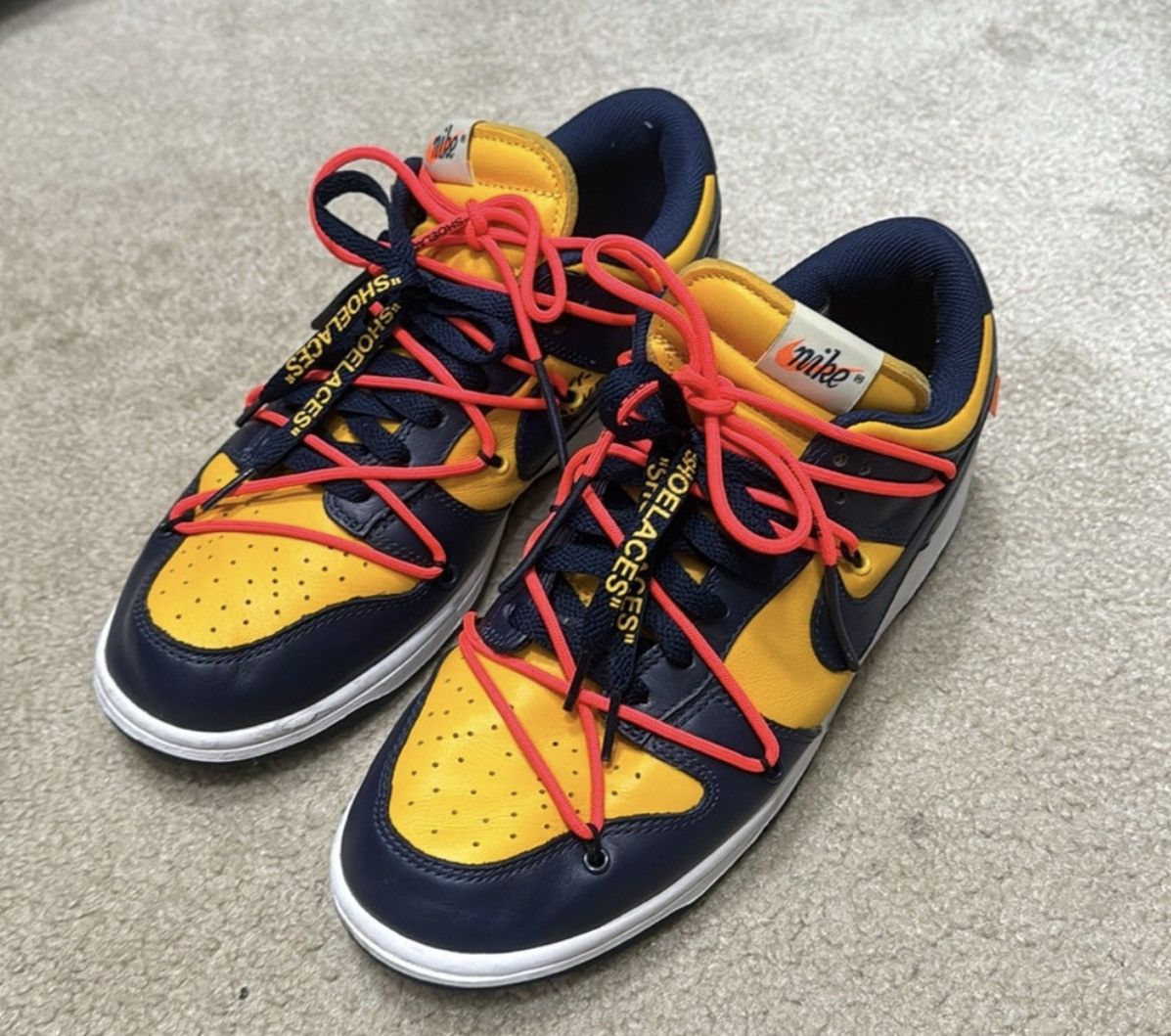 Nike × Off-White Nike Dunk Off-White Michigan Size US 9.5 / EU 42-43 - 3 Thumbnail