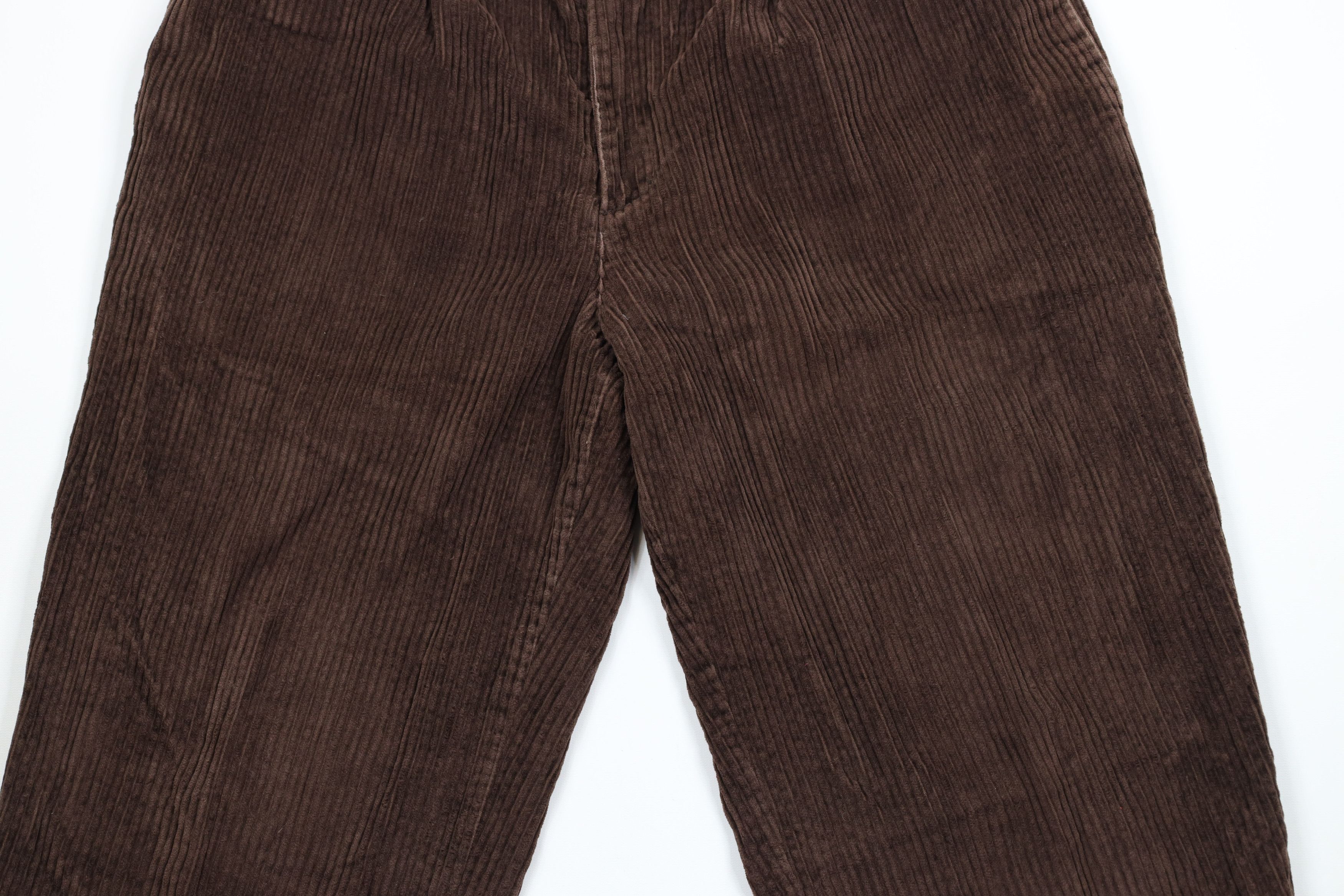 Vintage Vintage 90s Streetwear Wide Leg Corduroy Chino Pants Brown Size US 34 / EU 50 - 3 Thumbnail