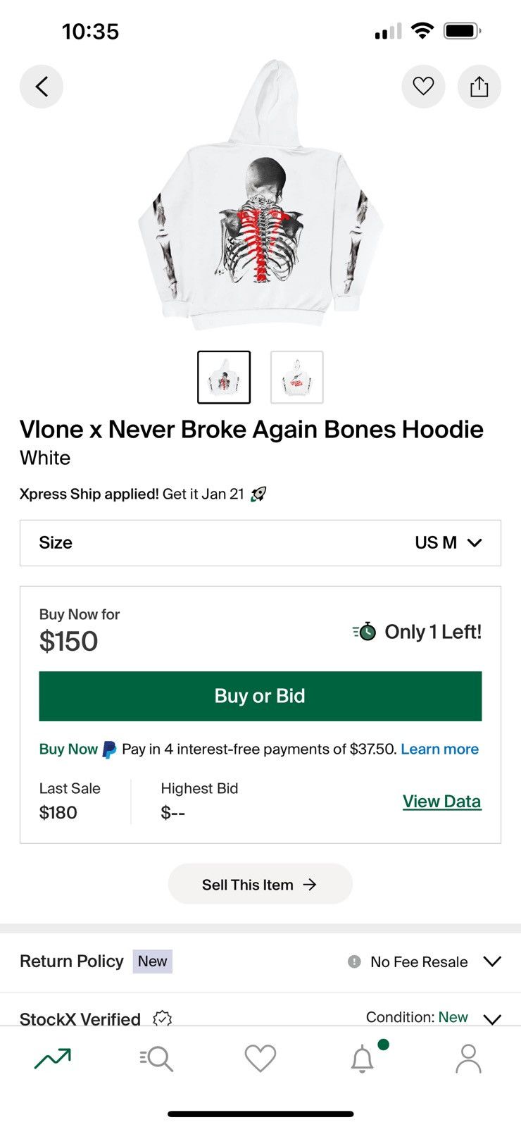Vlone Vlone x nba young boy hoodie size M brand new Size US M / EU 48-50 / 2 - 2 Thumbnail