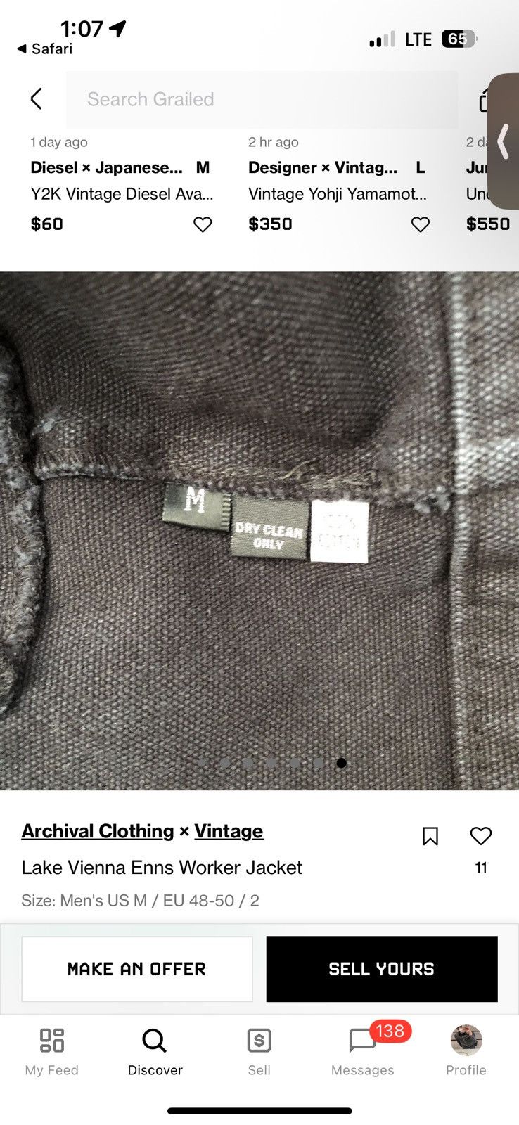 Other Lake Vienna Enns Worker Jacket Size US M / EU 48-50 / 2 - 10 Thumbnail