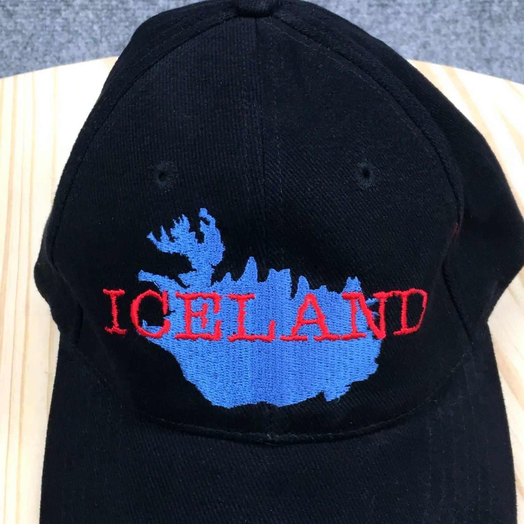 Vintage Iceland Island Baseball Cap Hat Embroidered Cotton Basic Mens One Size Black Size ONE SIZE - 3 Thumbnail