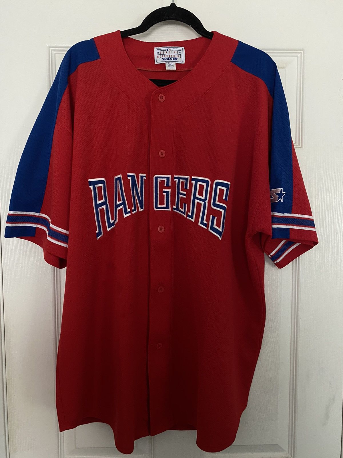MLB × Starter 90s Texas Rangers Jersey Size US XXL / EU 58 / 5 - 1 Thumbnail