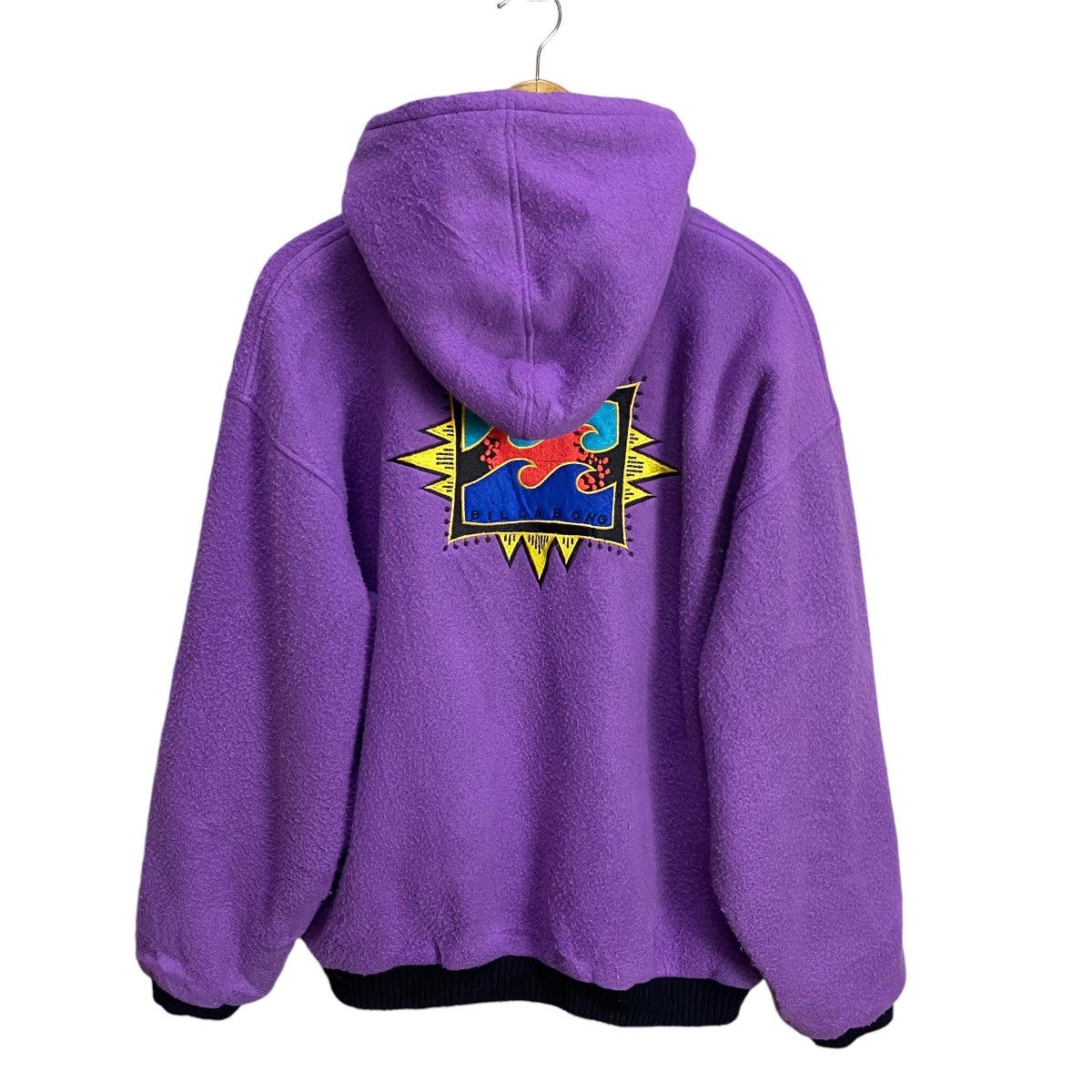 Billabong × Vintage Billabong 90s Fleece zipper hoodie Size US L / EU 52-54 / 3 - 1 Thumbnail