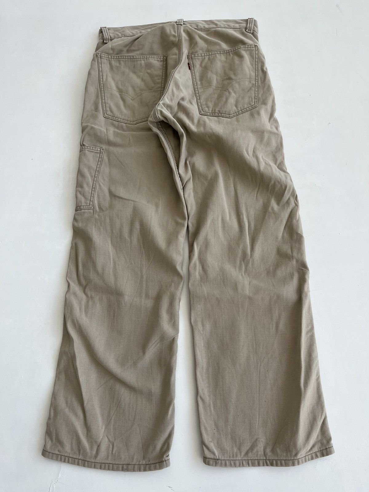 vintage Levi’s wide leg flare carpenter jeans avant garde