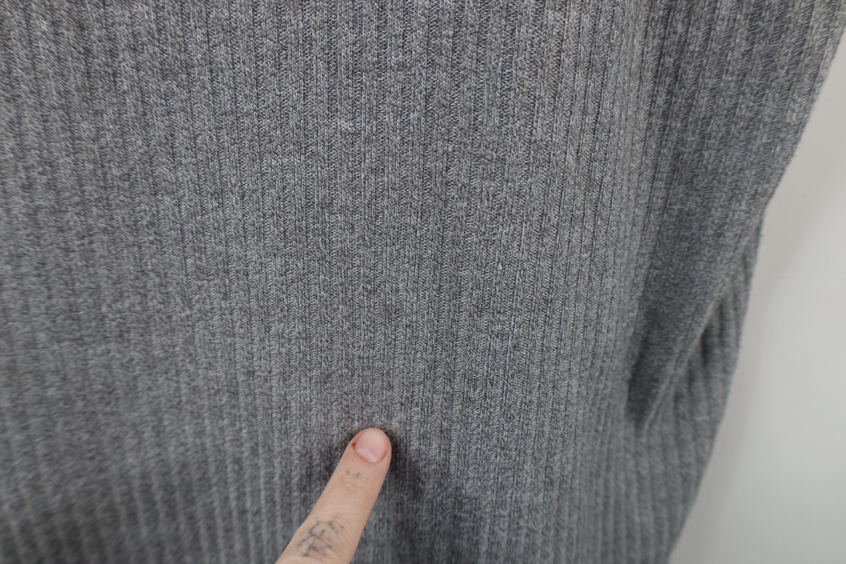 Vintage Vintage 90s Streetwear Ribbed Knit Short Sleeve T-Shirt Size US L / EU 52-54 / 3 - 4 Thumbnail