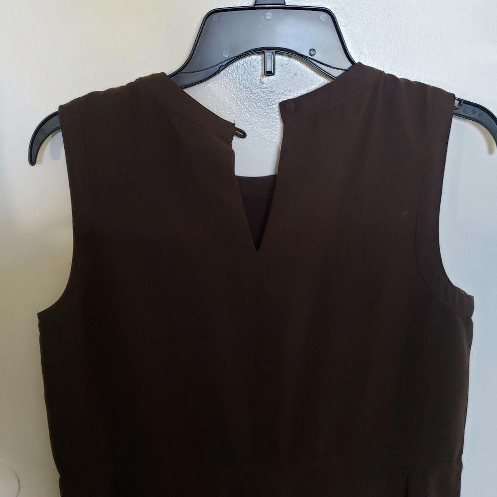 Designer CT1016a Talbott Petite Brown Dress 6 Size M / US 6-8 / IT 42-44 - 3 Thumbnail