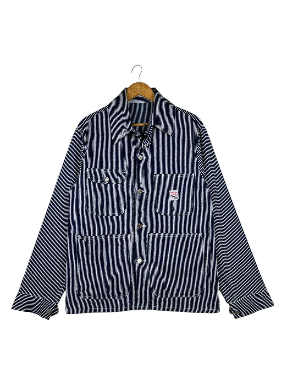 Pointer 🔥 Vintage Pointer Hikory Stripe Chore Jacket Made In Usa Size US S / EU 44-46 / 1 - 5 Thumbnail