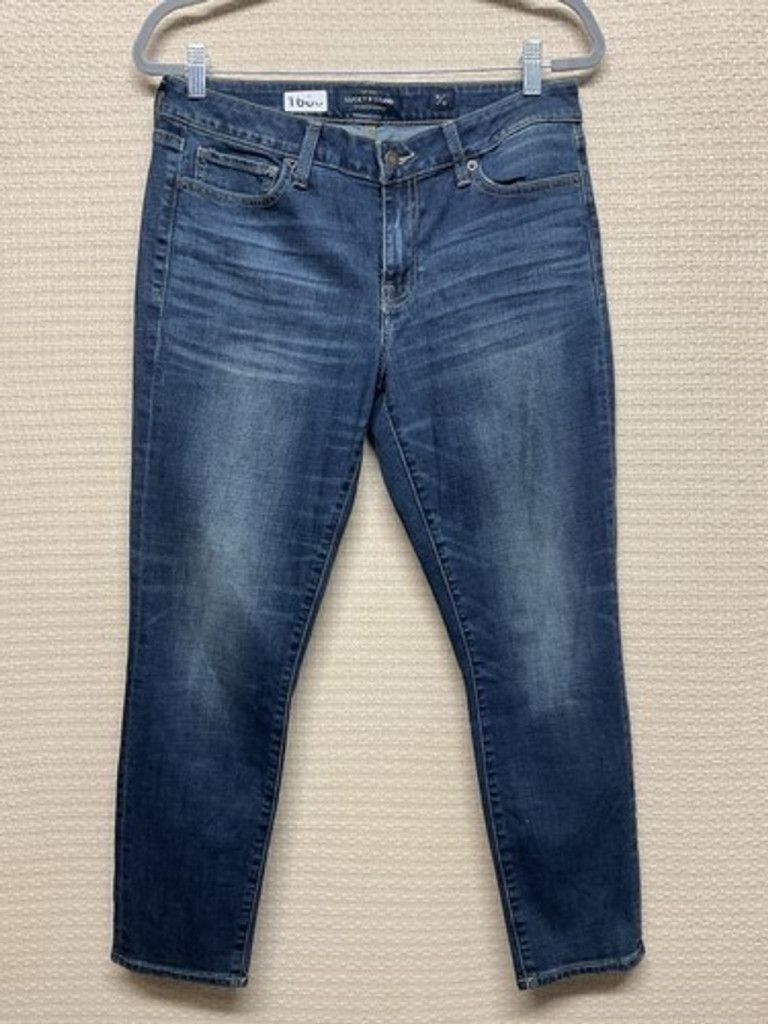 Lucky Brand Lucky Brand Lolita Dark Wash Stretch Crop Jeans Women 10/30 Size 32" / US 10 / IT 46 - 10 Thumbnail