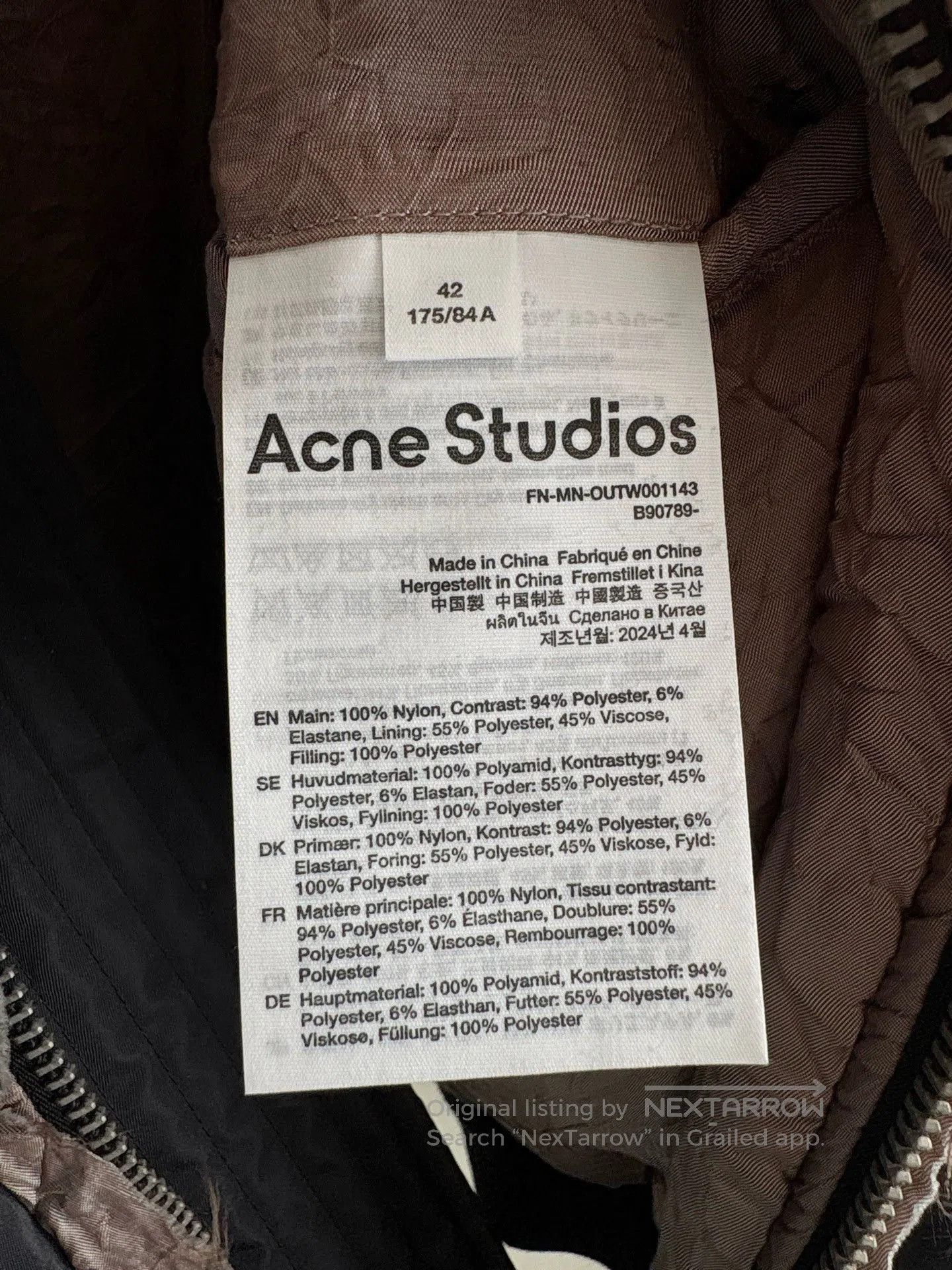Acne Studios Acne Studios Tie. Size US XS / EU 42 / 0 - 6 Thumbnail