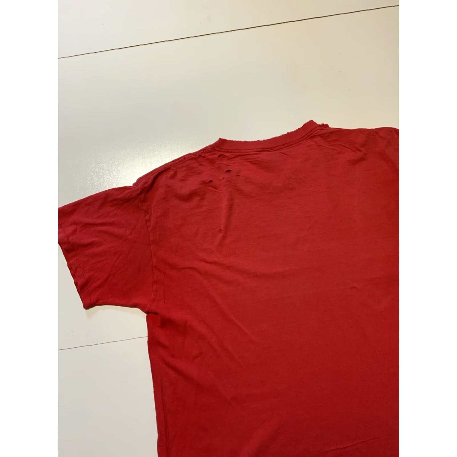 Fruit Of The Loom COWTOWN SKATEBOARDS Skate Red Graphic Crewneck S/S Distressed T-Shirt XL Men Size Red Cowtown Skateboards Crew Neck Distressed Graphic Shirt Mens XL Size US XL / EU 56 / 4 - 6 Thumbnail