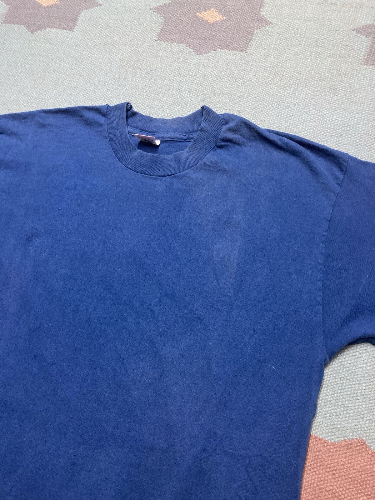 Fruit Of The Loom × Vintage Vtg 90s blank t shirt fruit of the loom faded cotton large Size US L / EU 52-54 / 3 - 2 Thumbnail